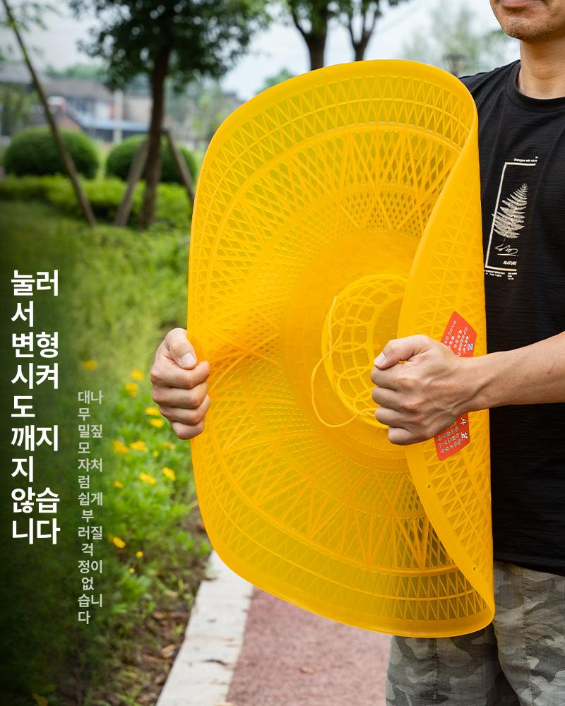어부 베트남 모자 낚시 농부 소품 벙거지 관광 농활 모형 대나무삿갓 밀짚 삿갓 방우 방수 작은 원뿔형 원뿔형 - 상세 이미지 4