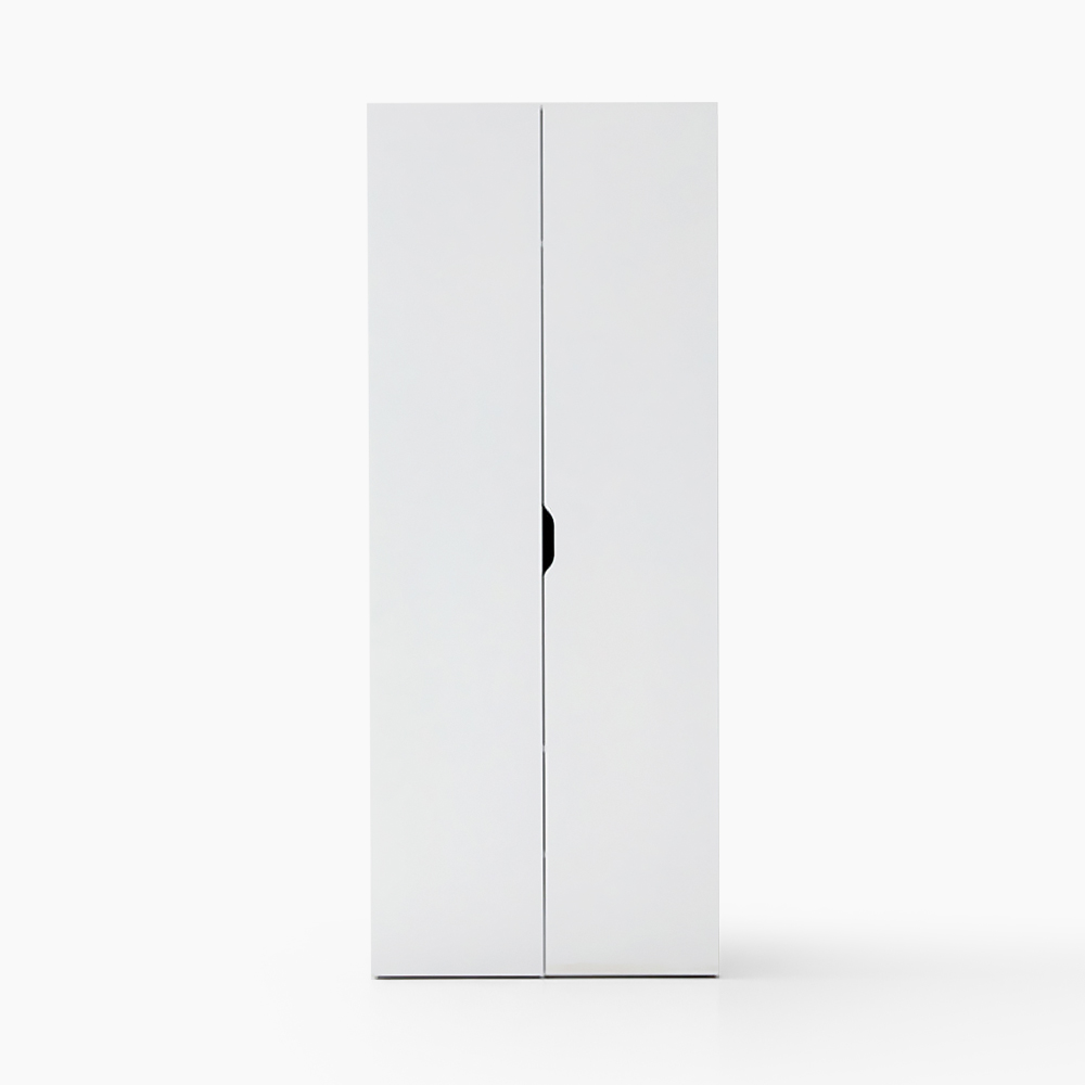 피크 2문 옷장 화이트 2586.2647 800x500x2000mm, 2단, 화이트 2586.2647 - 상품 이미지