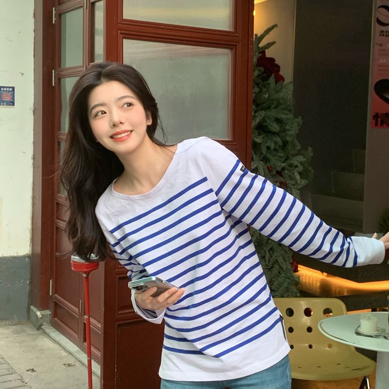 스트라이프 티셔츠 무대 일본무대 산호초 의상 - 상세 이미지 4