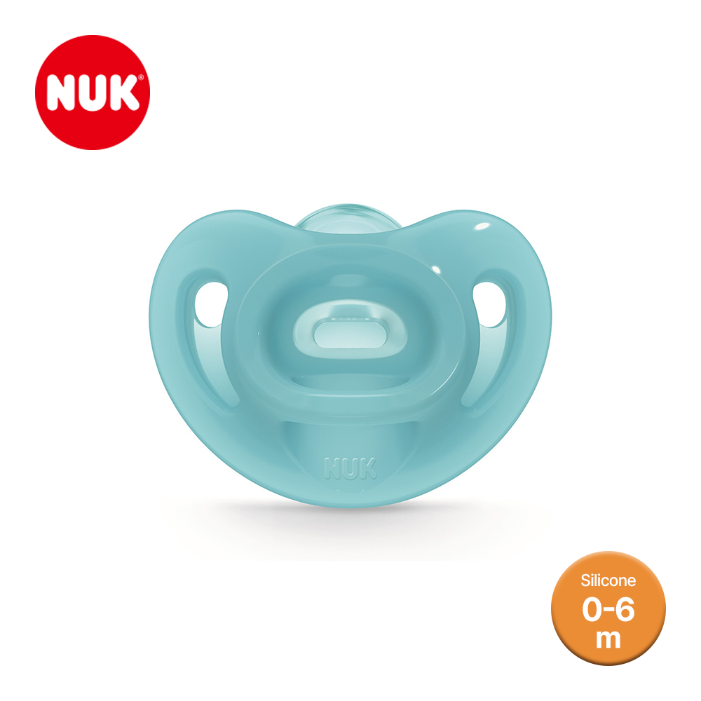 누크 센서티브 올실리콘 쪽쪽이 1개입 S1 (0-6개월), 블루