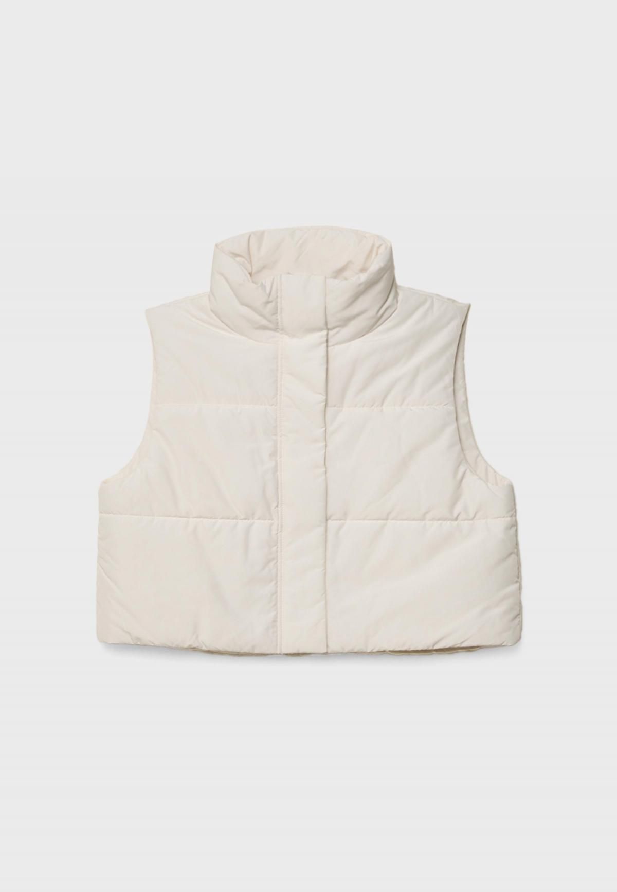 스트라디바리우스 크롭 패딩 베스트 8613/803 BROWN