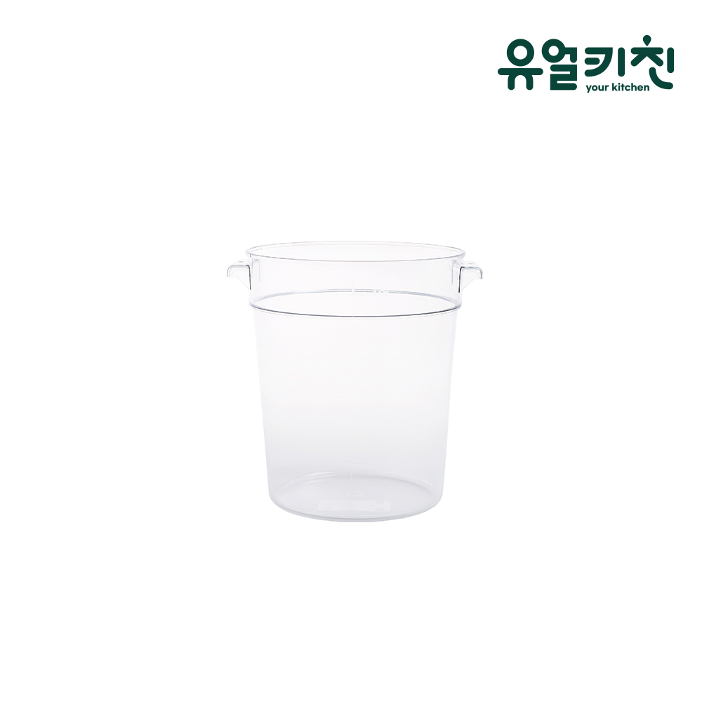 투명 원형통 플라스틱 식재료 보관용기 저장용기 3.8L, 1개 - 메인 이미지