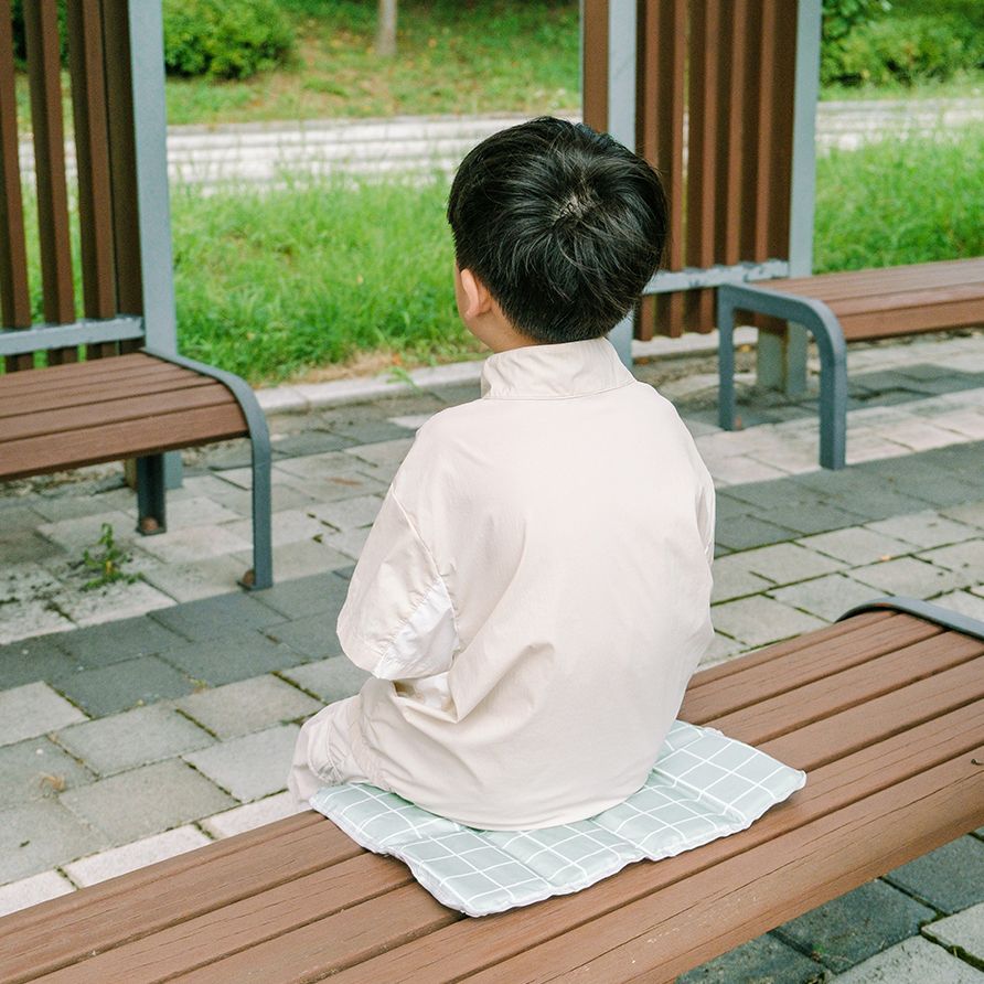체크 야구장 방석 비행기 기내용 콘서트 사우나 공연 휴대용 접이식 - 상세 이미지 5