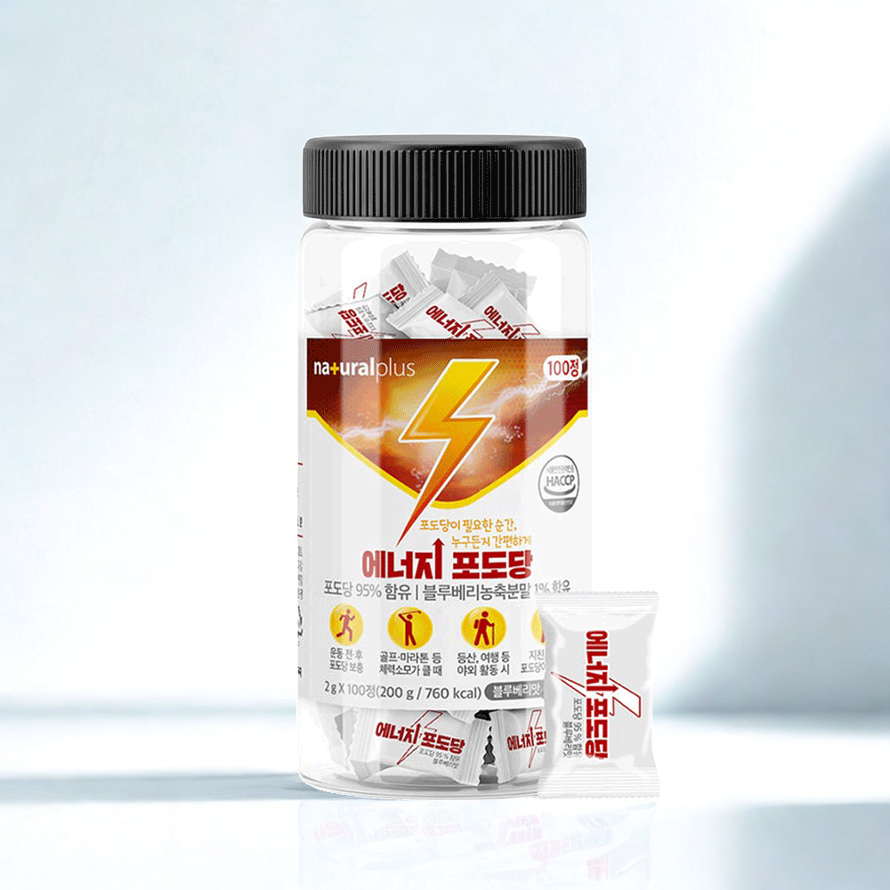 [100정] 스포츠 포도당 캔디 사탕 간식 대용량 사탕 200g, 1개 - 상품 이미지