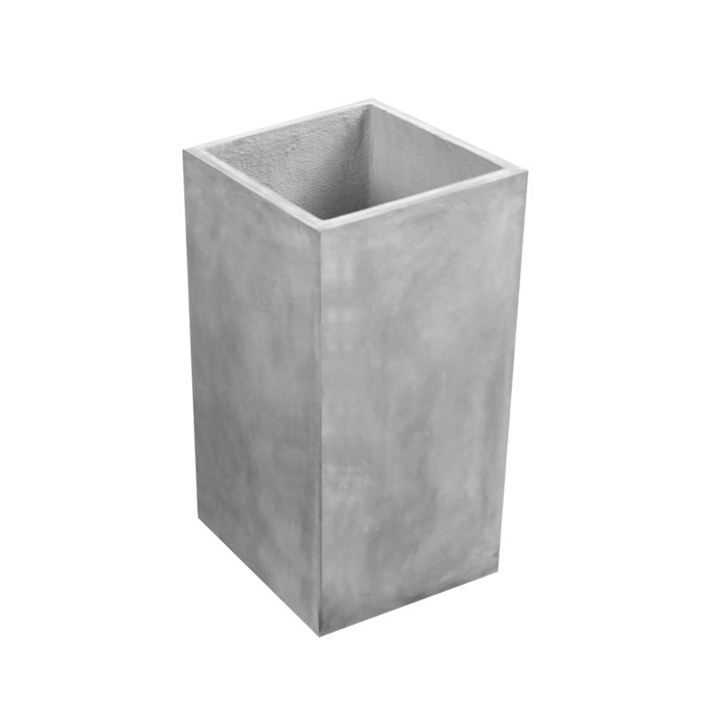 빈티지화분 시멘트 감성 플랜터 대형 사각 가드닝 소품 시멘트 색상 21x21x47cm - 상품 이미지