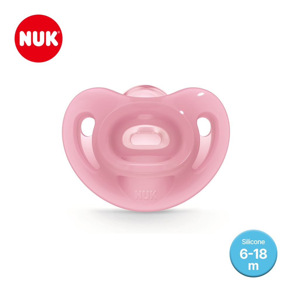 누크 센서티브 올실리콘 쪽쪽이 1개입 S2 (6-18개월), 핑크