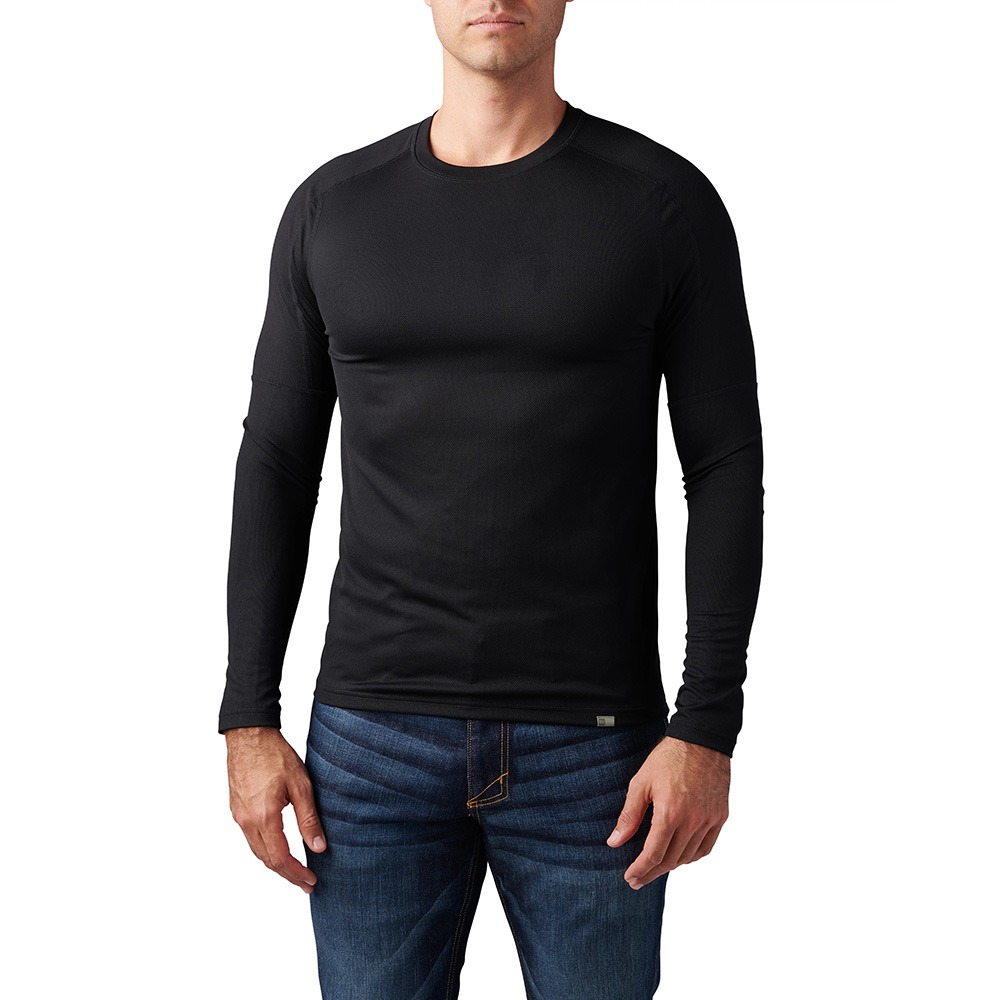 5.11 택티컬 트로포스 기본 긴팔 레이어 탑 (블랙) - Tropos Long Sleeve Baselayer Top (Black) - 상세 이미지 2