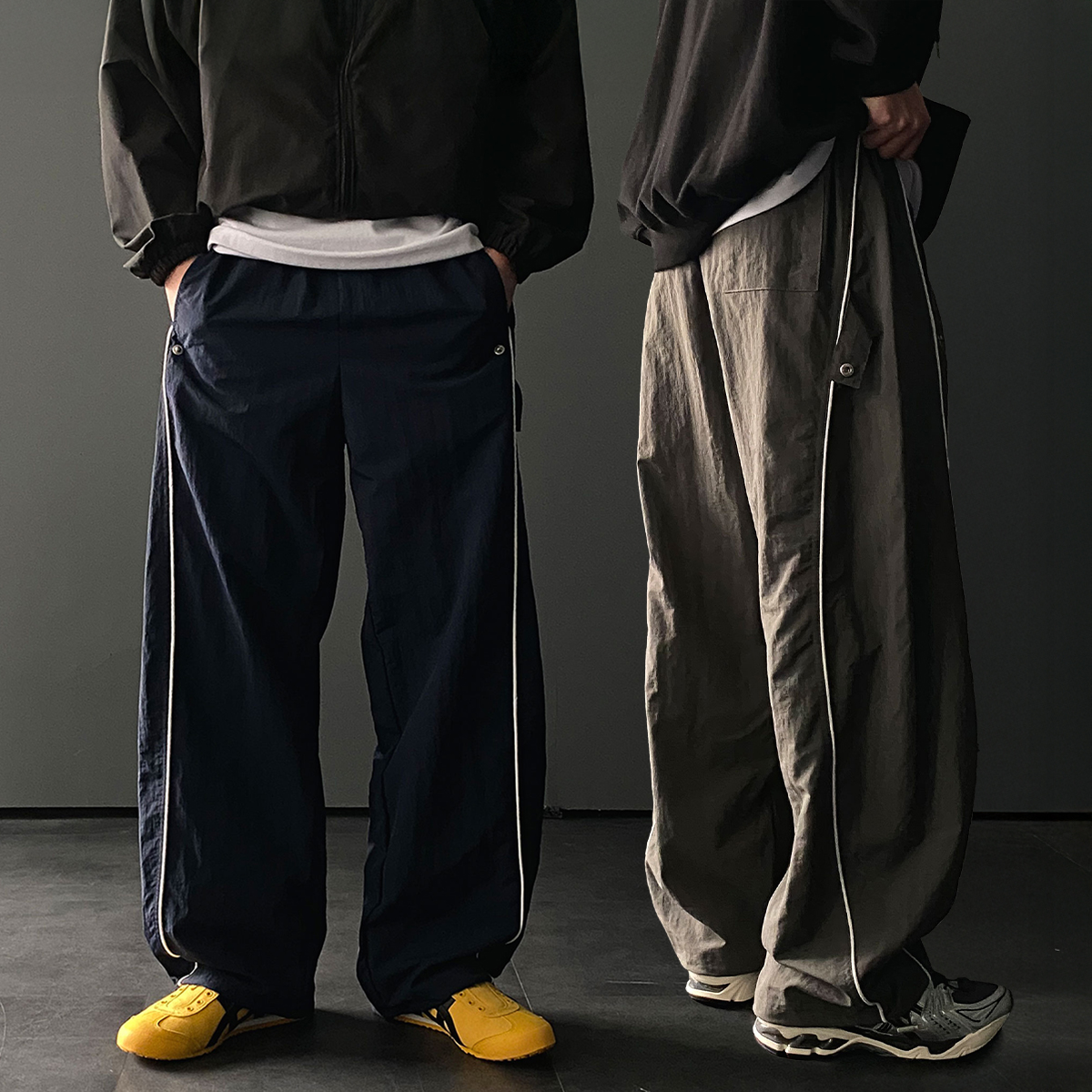 나일론바지 벌룬팬츠 남자트랙팬츠 - 상품 이미지