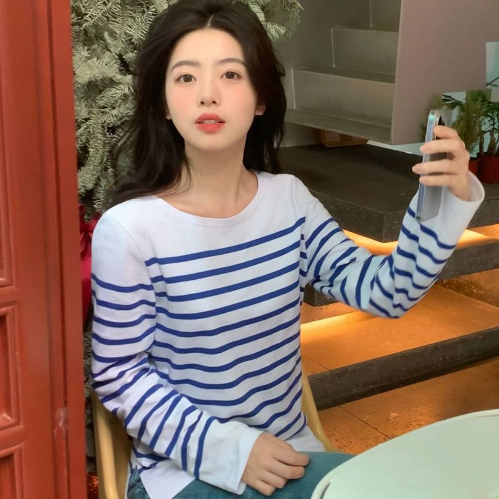스트라이프 티셔츠 무대 일본무대 산호초 의상 - 상품 이미지