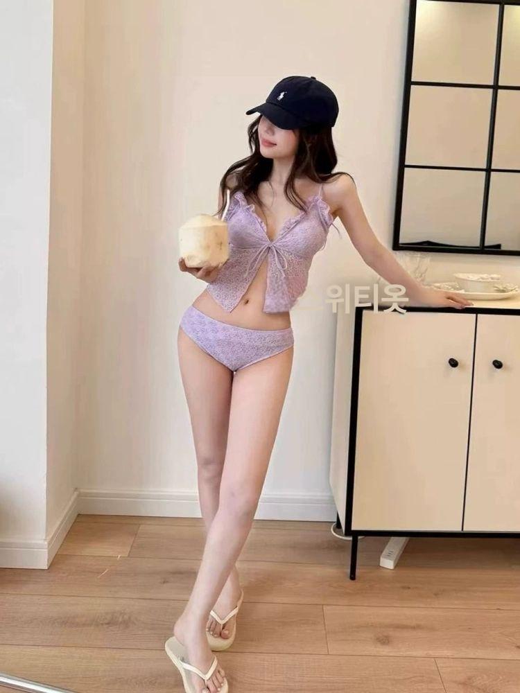 원피스수영복 비키니세트 실내수영복 휴양지 여성용 호캉스 바캉스 여자수영복 비키니수영복 타로퍼플 M 40~47.5kg - 상세 이미지 2