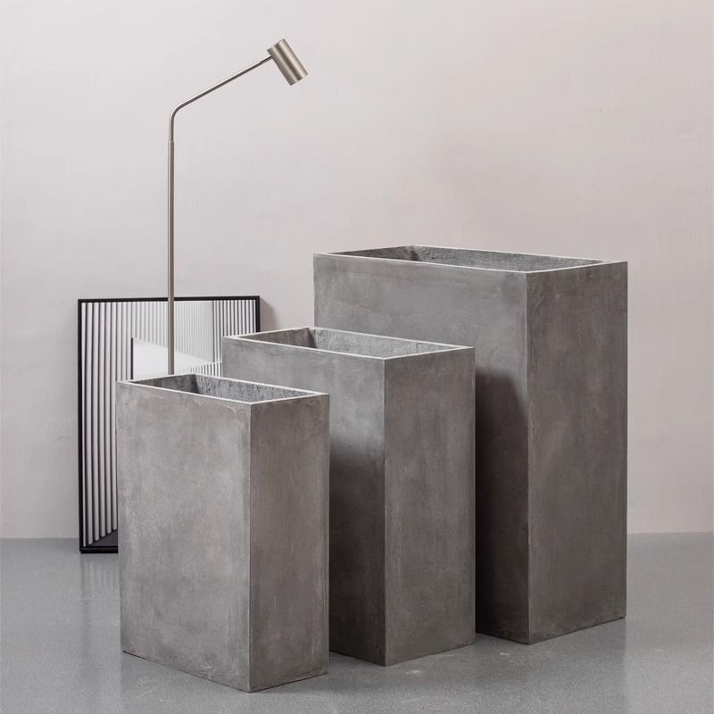 시멘트화분 직사각 대형 플랜터 가드닝 인테리어화분 시멘트 원색 30x18x18 - 메인 이미지