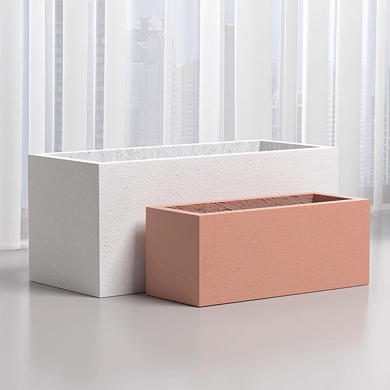 시멘트화분 직사각 대형 플랜터 가드닝 인테리어화분 시멘트 원색 30x18x18 - 상세 이미지 2