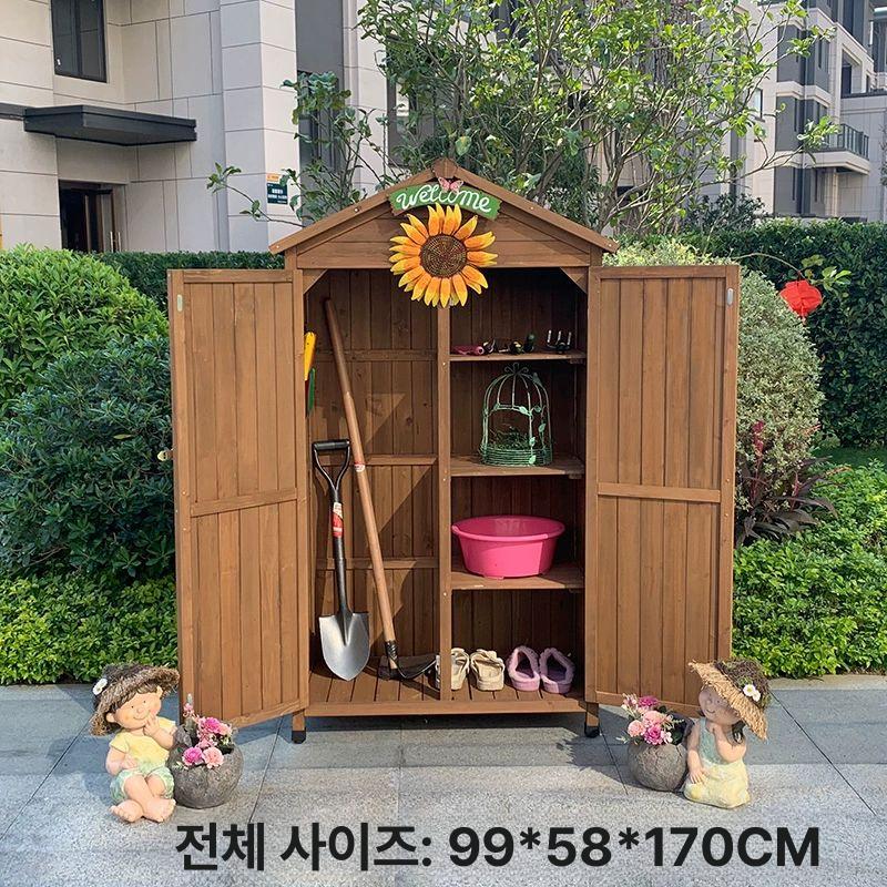 농기구 저장소 외부 농막 농사 간편 농업용 농막주택 조립식창고 야외창고 스카이블루 두꺼워진 버전 4 - 상세 이미지 3