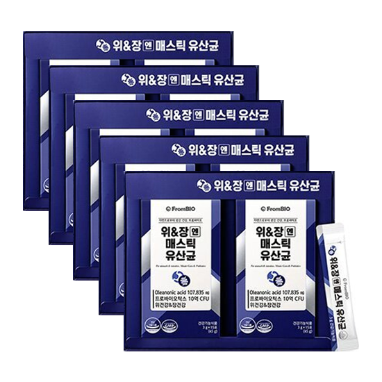 프롬바이오 위&장엔 매스틱 유산균 15포 위엔장 위앤장 위앤장앤 위엔장엔 15포, 10개