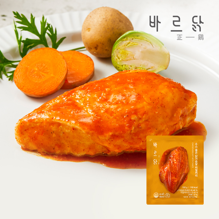 바르닭 소스품은 닭가슴살 리얼커리 21팩 - 상품 이미지