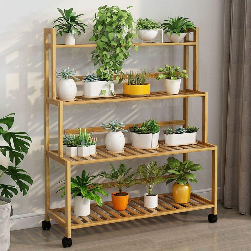 대형 베란다 다육 4단 실내 선반 꽃 진열대 다이 화초 4층-80cm-J형 화분대 - 상세 이미지 3