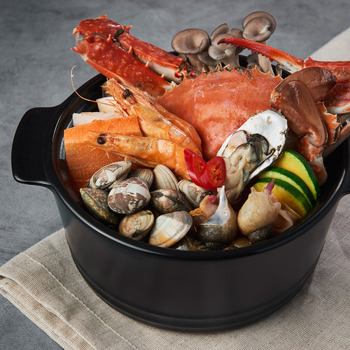 라씨에뜨 젬팟 무균열 내열 뚝배기 계란찜 솥밥 / 블랙 18cm - 상세 이미지 3