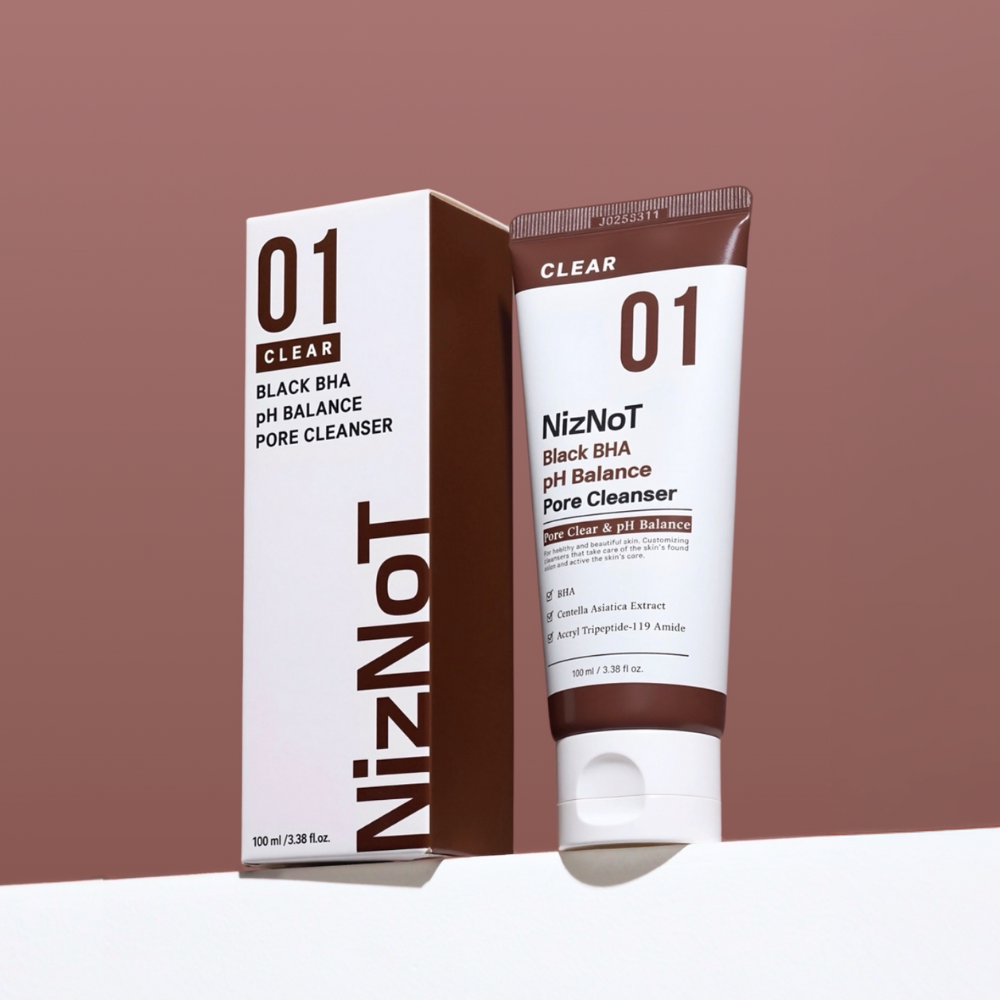 니즈낫 01 기능성 블랙 BHA 밸런스 모공 클렌저 / 미세먼지 제거 모공 개선 폼클렌징 100ml - 메인 이미지