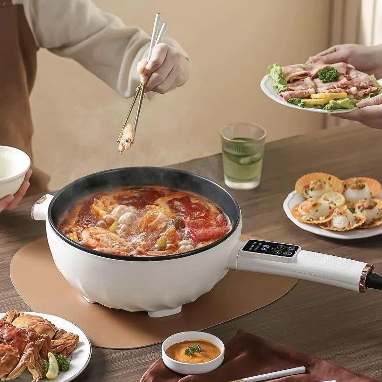전기 롤팬 회전 볶음팬 기계식 요리기계 냄비 멀티 후라이팬 프라이팬 가정용 기계식수동 4.0L 스티머포함 두꺼운 - 상품 이미지