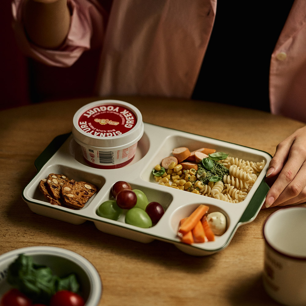 로렌스 런던 5구 도자기 식판 성인 다이어트식기 제품 이미지