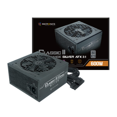 마이크로닉스 Classic II 풀체인지 600W 80PLUS실버 ATX3.1 블랙
