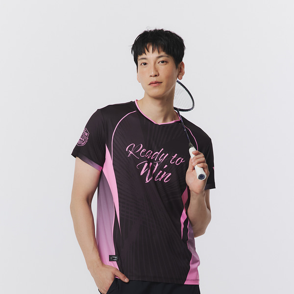 빅터 아울렛 남성 반팔 티셔츠 VT25CGW034M 배드민턴 탁구 스쿼시 스포츠웨어 - 상품 이미지