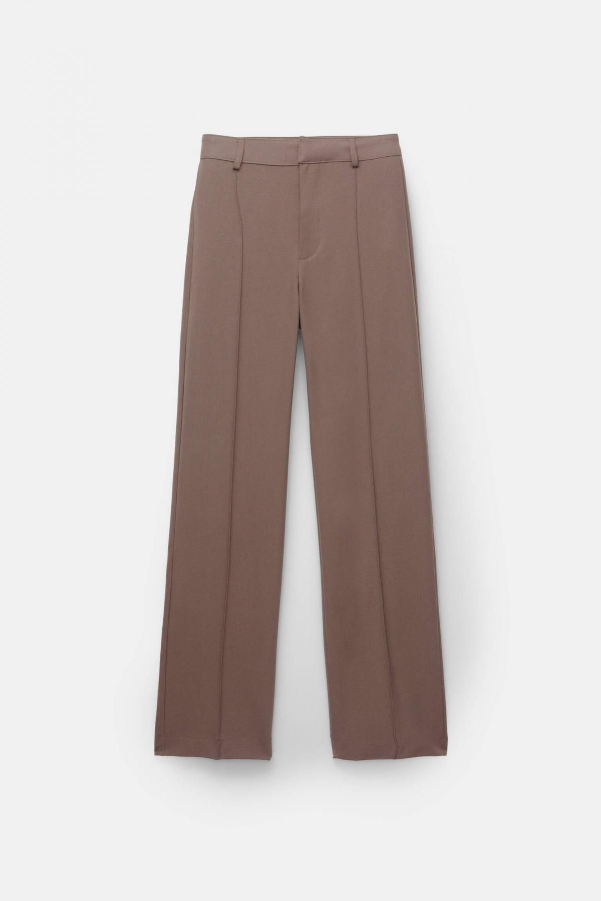 풀앤베어 플리츠 테일러드 와이드 팬츠 7675/350 BROWN - 상세 이미지 5