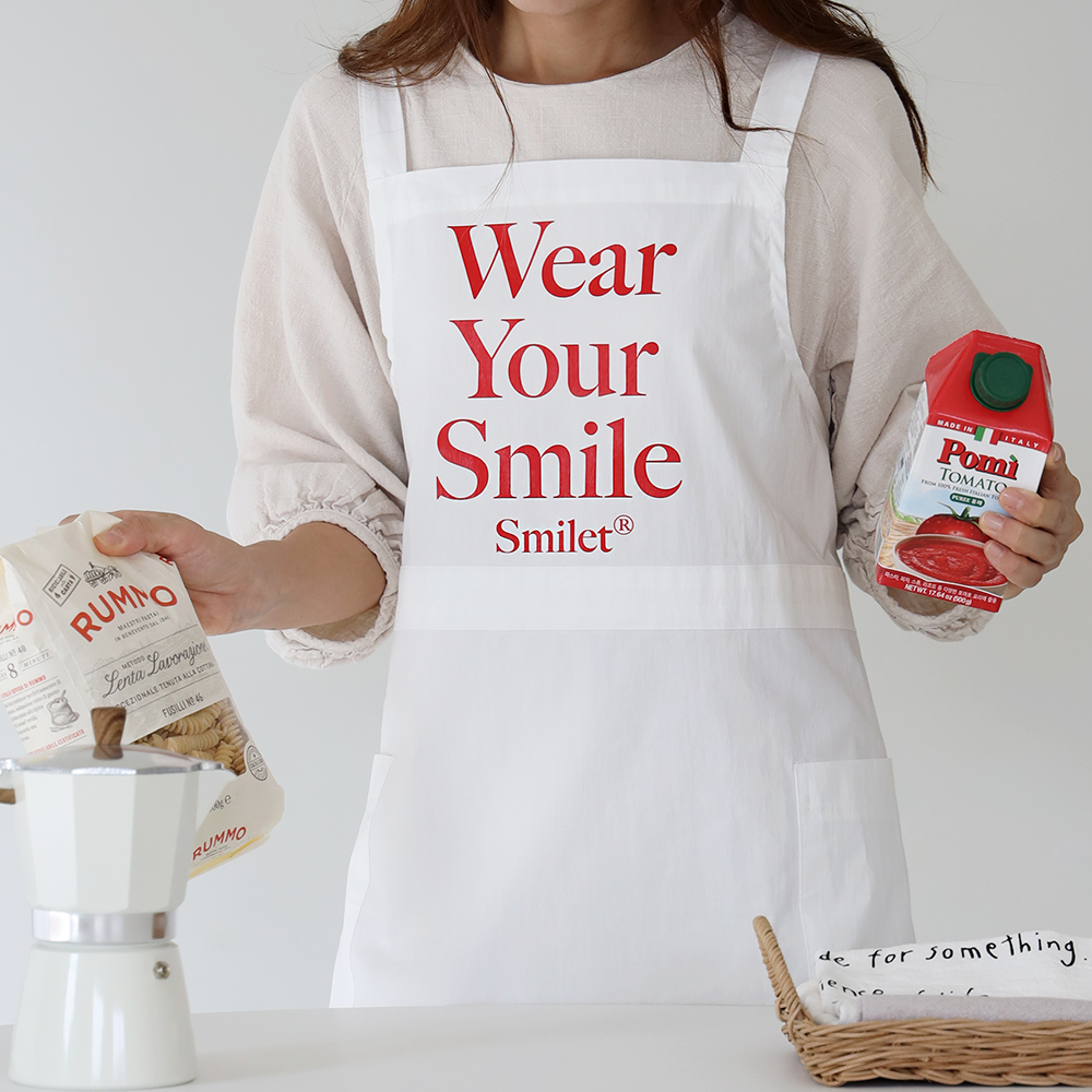 [미소쌤] 스마일렛 WYS 앞치마 방수 주방 카페 바리스타 미용 네일샵