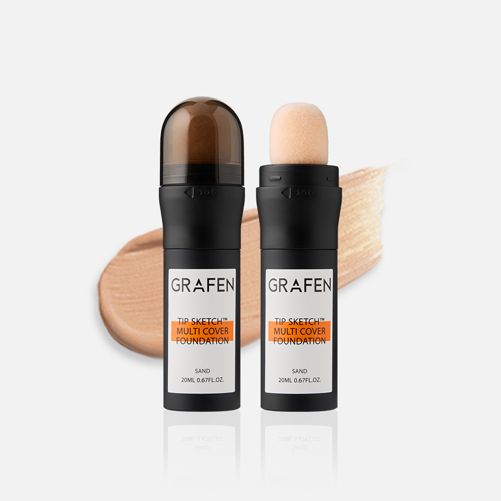 [슈퍼적립/톤커버로션10ml 증정] 그라펜 팁스케치 멀티 커버 파운데이션 20ml SPF+PA+++ 23호 샌드 2개 - 상품 이미지