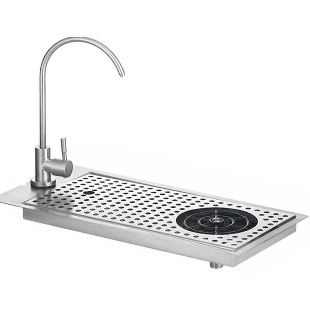 고압 컵 씻는기계 스테인리스 싱크대 내장 푸셔 머신 A - 상품 이미지