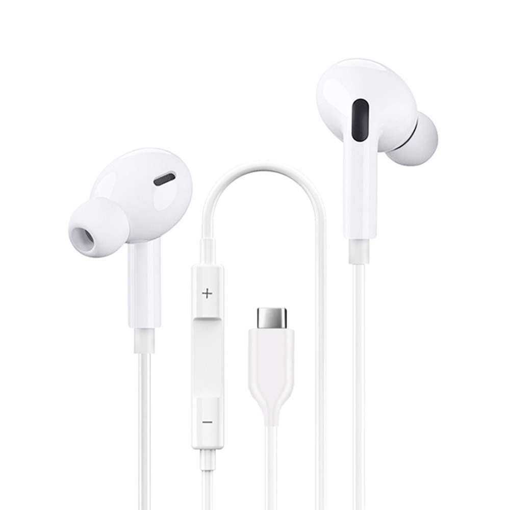 ACRO 커널형 유선 이어폰 NE02 아이폰 화이트 C타입 제품 이미지