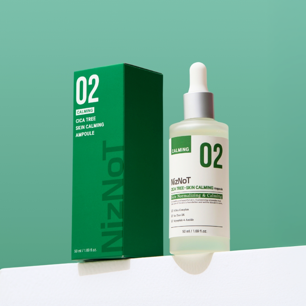 니즈낫 02 시카 티트리 카밍 진정 앰플 - 저자극 트러블 과다피지 붉은기 펩타이드 앰플 세럼 50ml