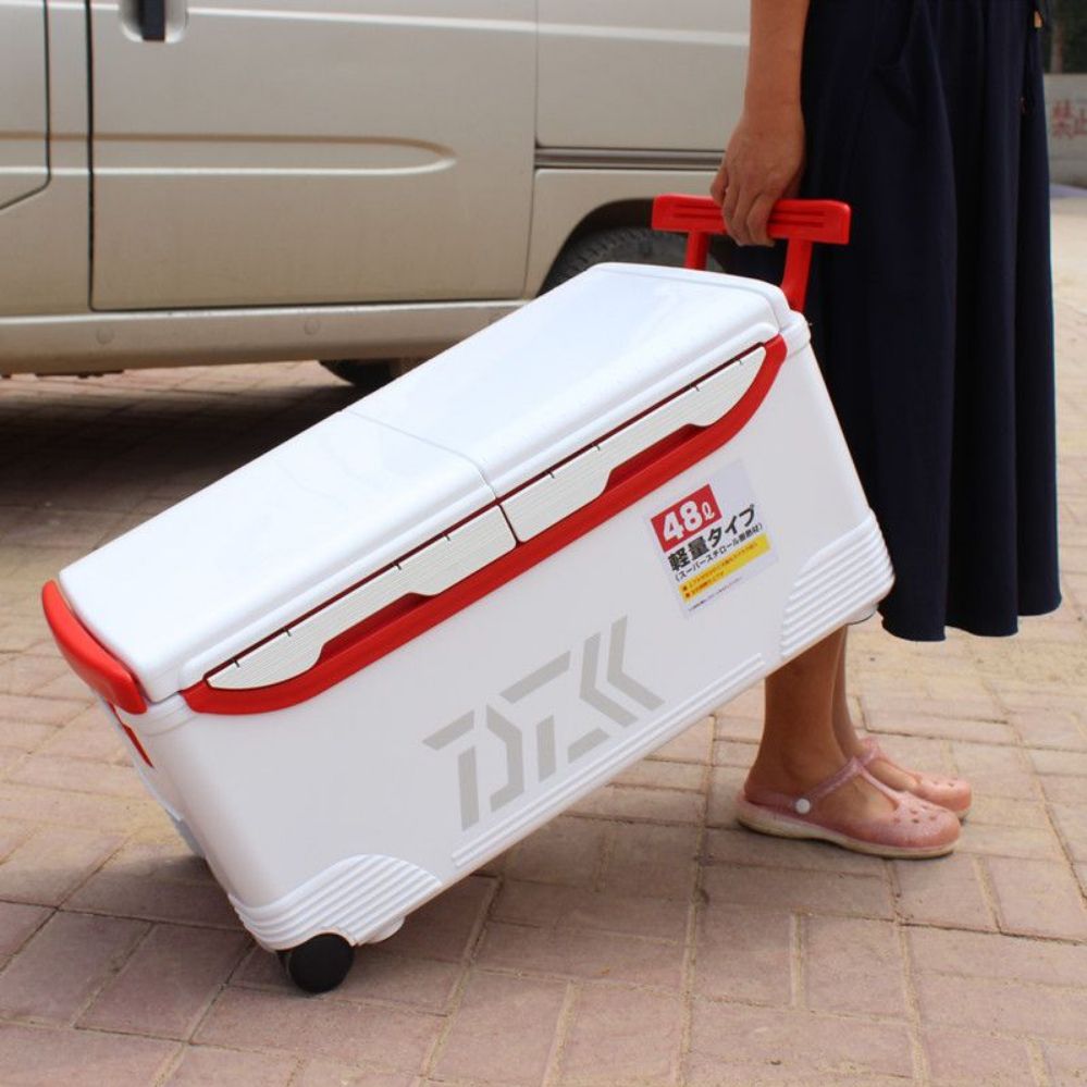 아이스박스 대장 대장쿨러 70L 쿨러 한치 48L 캐리쿨러 70리터 화이트 레드 48L - 상품 이미지