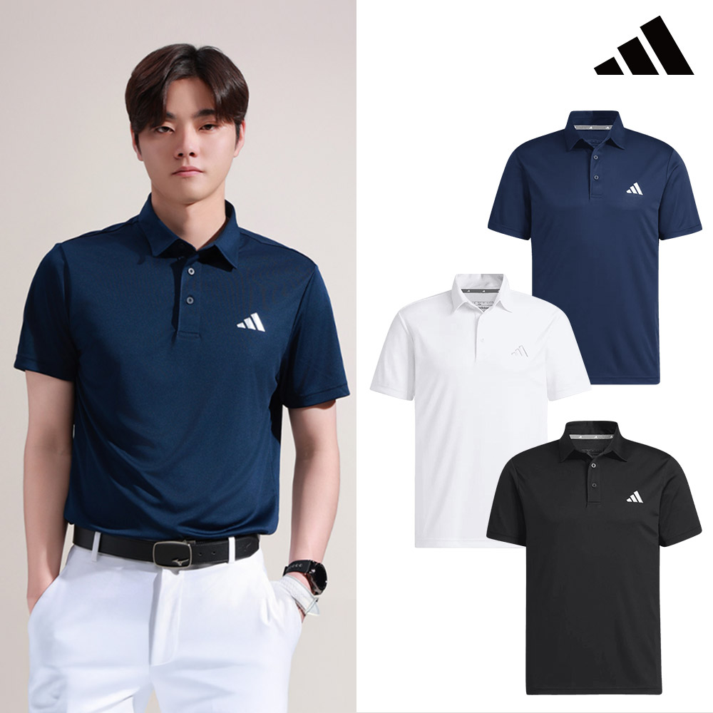 아디다스 KR 코어 폴로 남성 반팔 카라 티셔츠 남자 골프웨어 HS9050