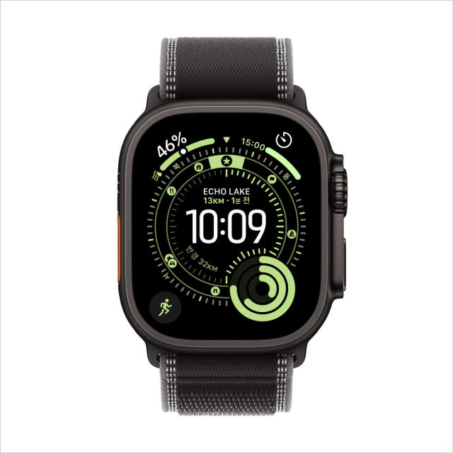 애플 애플워치 울트라 3 셀룰러 블랙 티타늄, 49mm, 블랙차콜 트레일 루프 M/L — 실제 어떤 상황에서 그 진가를 발휘할까요?
