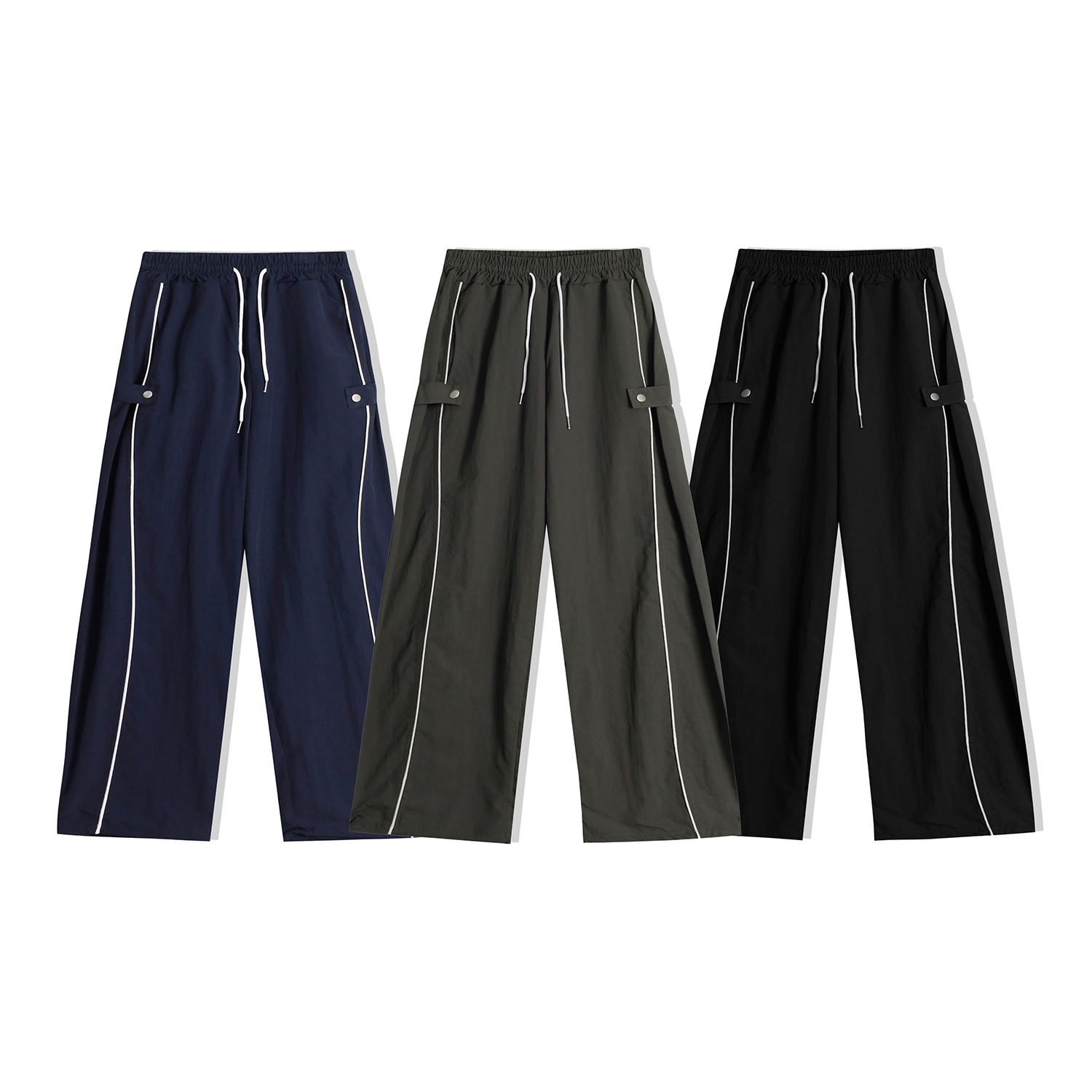 나일론바지 벌룬팬츠 남자트랙팬츠 - 상세 이미지 4