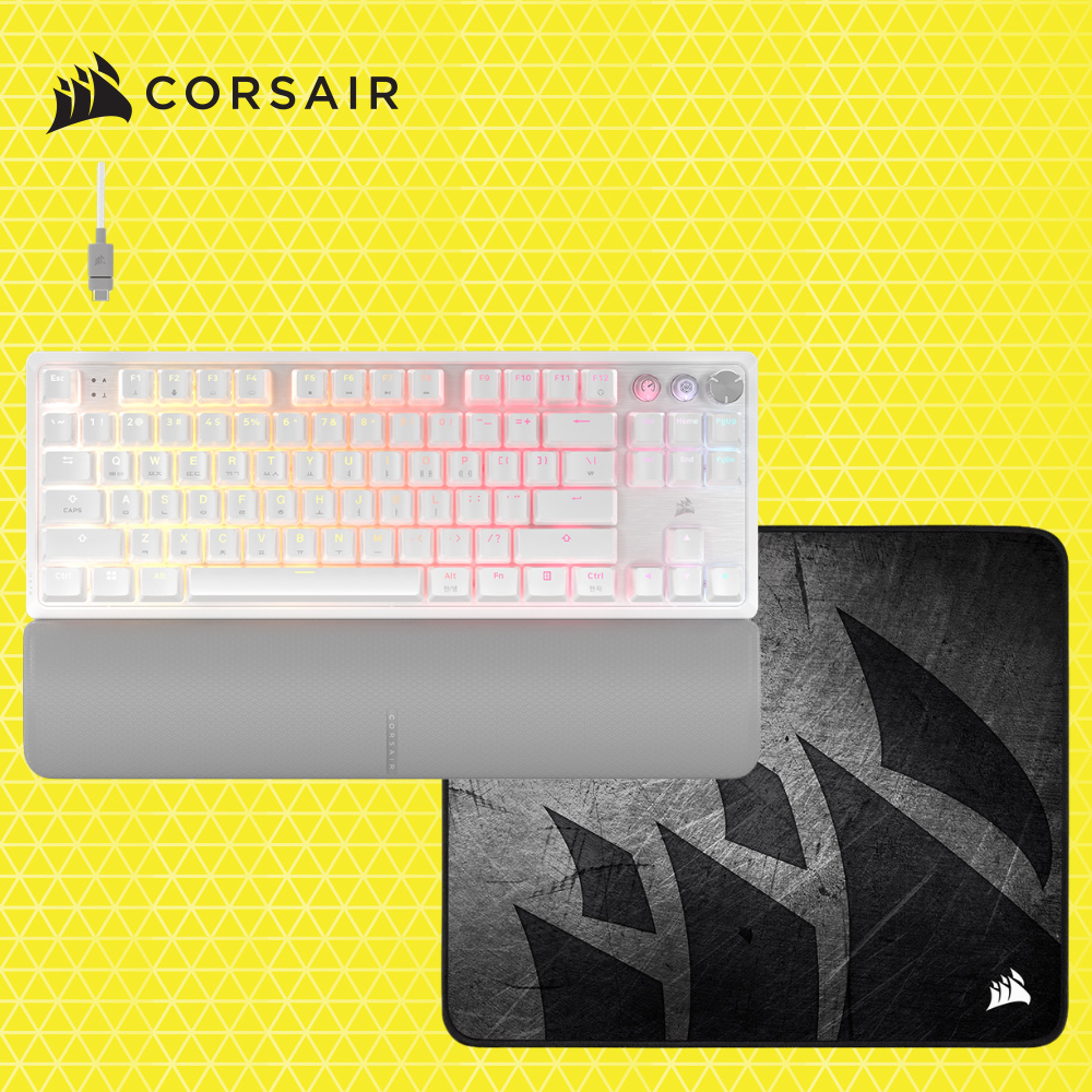 커세어 K70 MGX TKL 자석축 게이밍 기계식키보드 + MM300 PRO MEDIUM 게이밍 마우스패드 - 상세 이미지 2