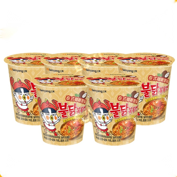 삼양 태국 푸팟퐁커리맛 불닭볶음면 컵라면 타이 뿌빳뽕커리맛 6개 - 상세 이미지 2