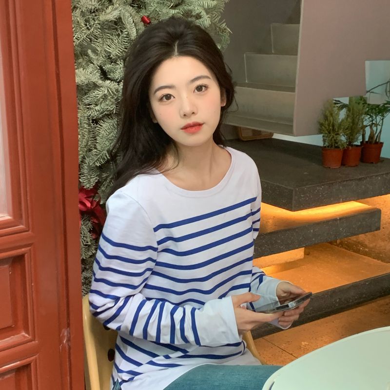 스트라이프 티셔츠 무대 일본무대 산호초 의상 - 상세 이미지 3
