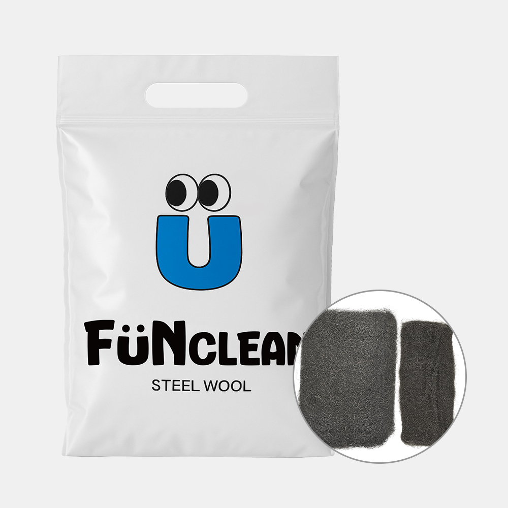 펀클린 탄냄비 수세미 철 스틸울 0000 16개입 캠핑 그리들 일회용