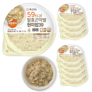 빼고비움 최저 칼로리 100g당 39kcal 발효곤약쌀현미밥39 150g... 맛있게 먹은 솔직 후기 - 상품 이미지 1