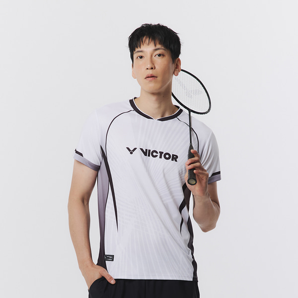 빅터 VICTOR 남성 반팔 티셔츠 VT25CGW024M 배드민턴 탁구 스쿼시 스포츠웨어 - 상품 이미지