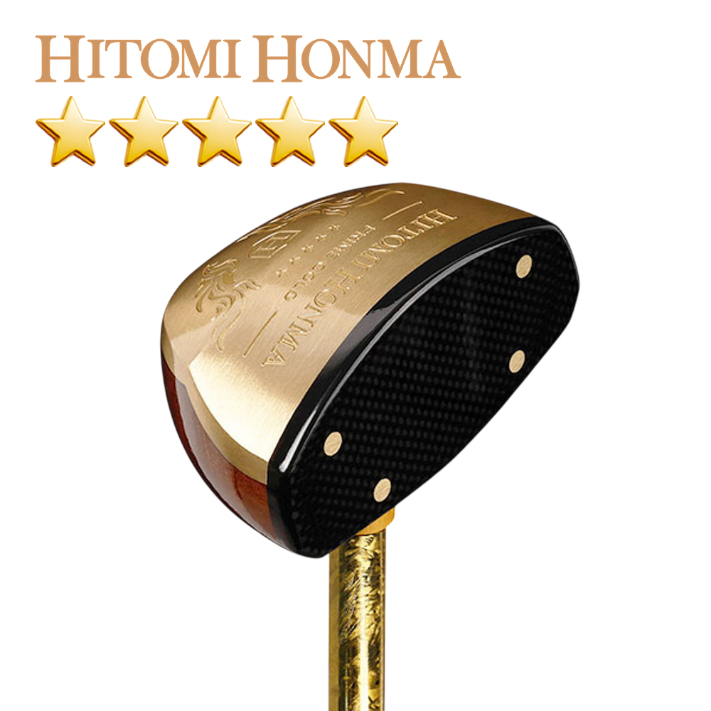 (협회 공인인증)히토미 혼마 25년형 PRIME GOLD 5스타 흑단목 헤드 파크골프채-CNC - 메인 이미지