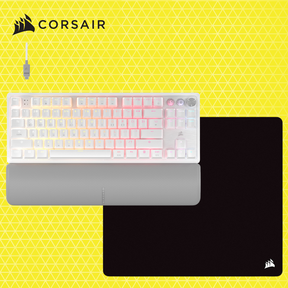 커세어 K70 MGX TKL 자석축 게이밍 기계식키보드 + MM200 게이밍 마우스패드 - 상세 이미지 2