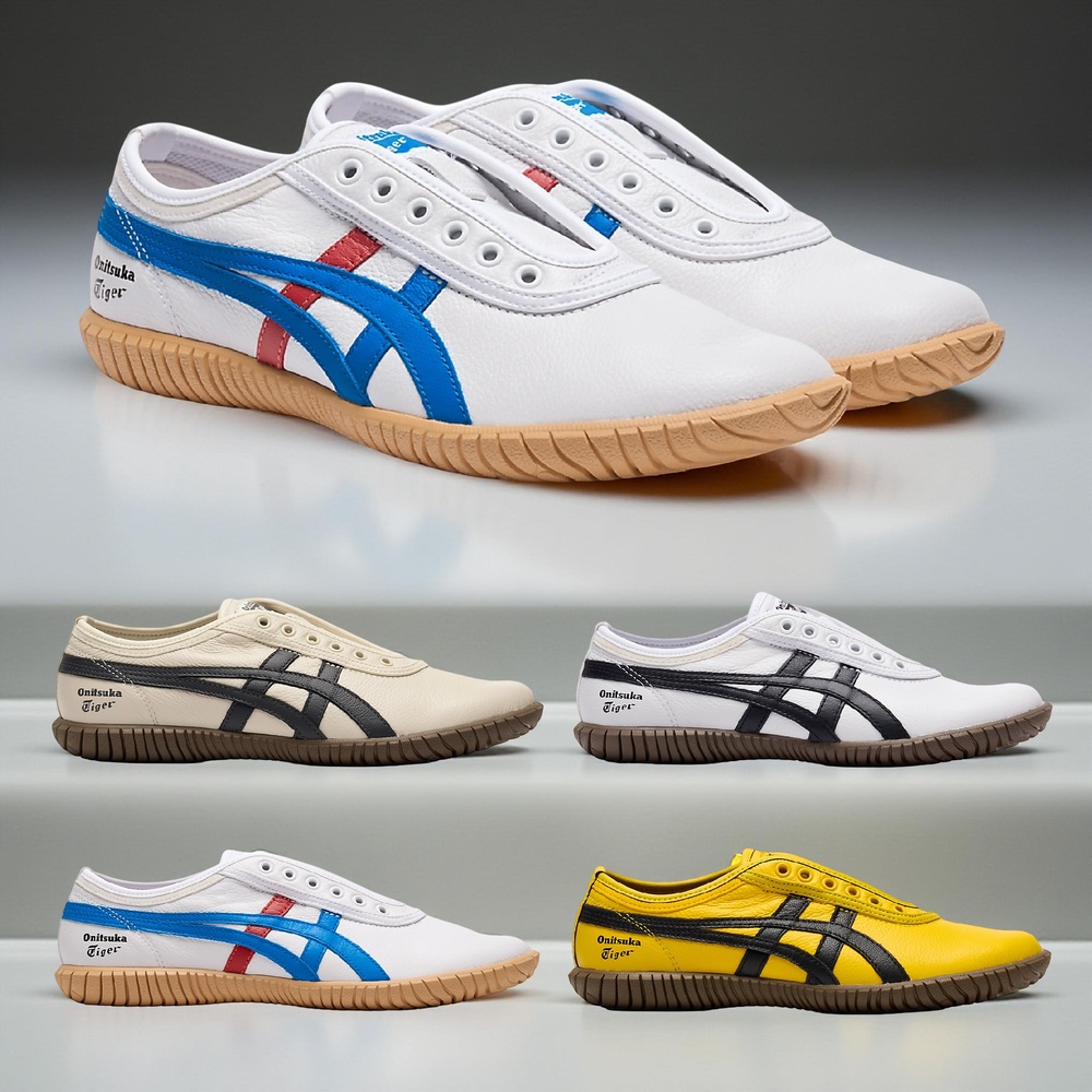 오니츠카타이거 츠나히키 슬립온 여성 운동화 1183C529 WHITE/BLUE 240