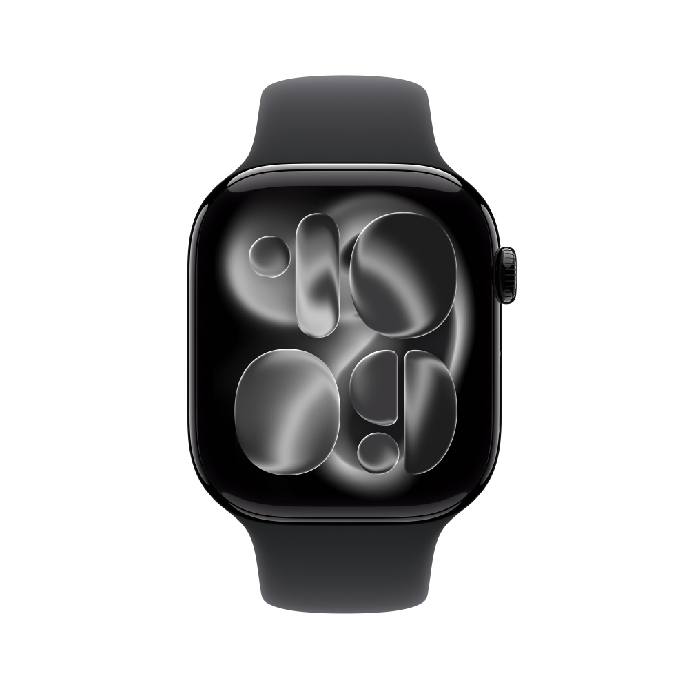 애플워치 11 GPS 제트 블랙 알루미늄, 46mm, 블랙 스포츠밴드 M/L - 상세 이미지 2