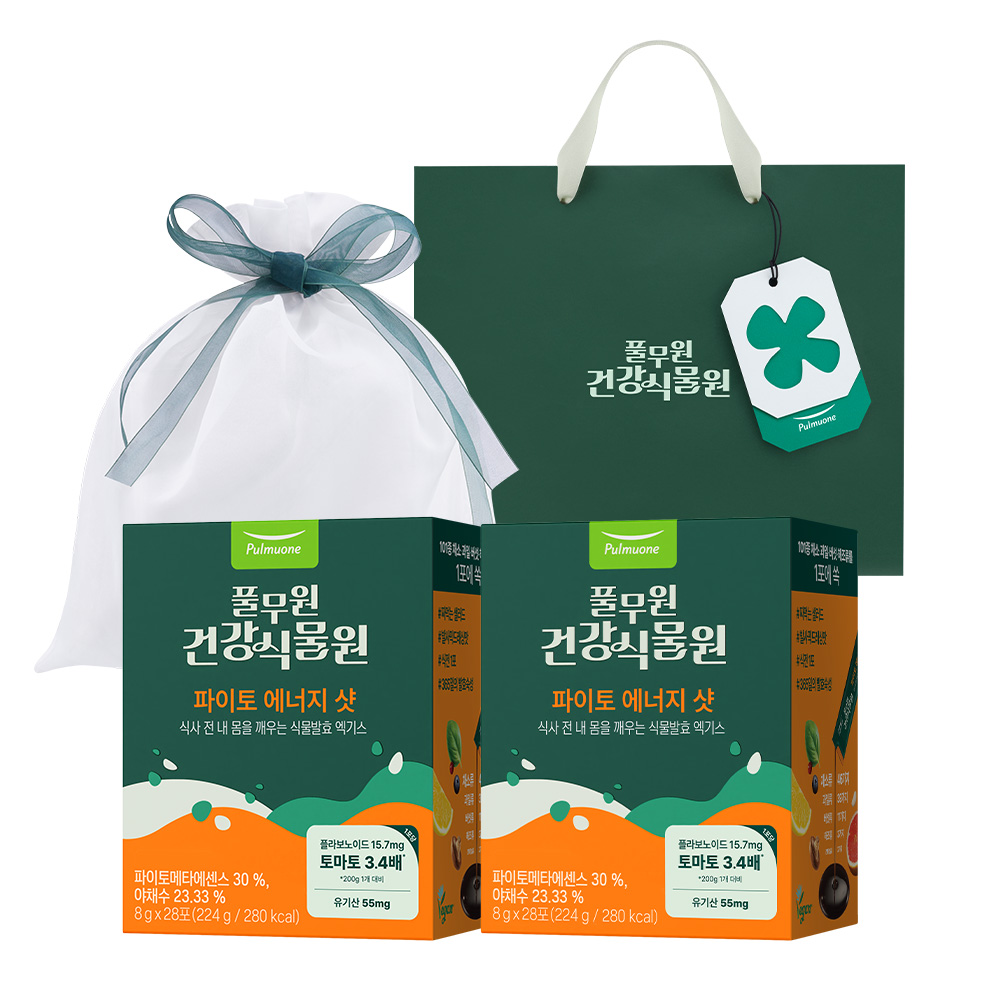 풀무원건강식물원 파이토 에너지 샷 28포 2박스 - 새콤달콤 짜먹는 샐러드