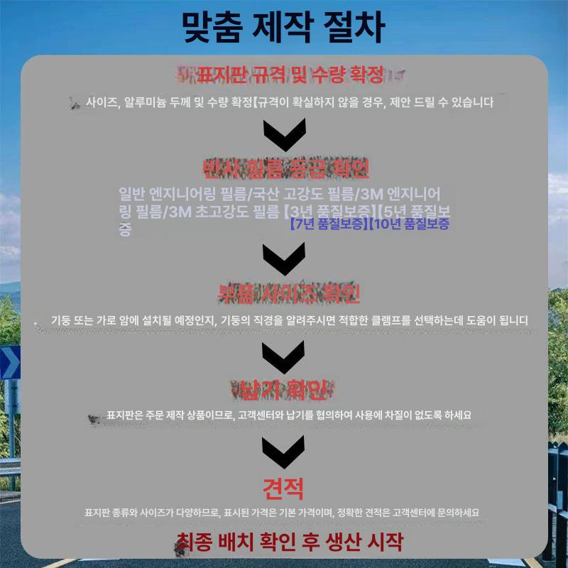 태양열 표지판 도로 안전 안내 싸인보드 공사 유도 간판 LED 120x80x100 오렌지 베이스 왼쪽 - 상세 이미지 3