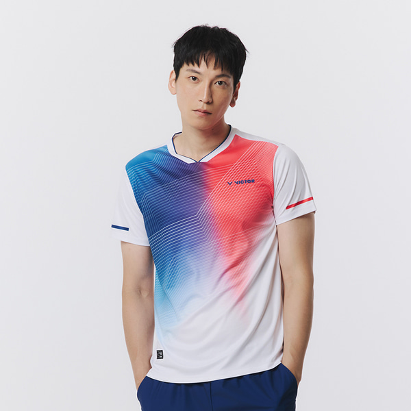 빅터 아울렛 남성 반팔 티셔츠 VT25CGW026M 배드민턴 탁구 스쿼시 스포츠웨어 - 상품 이미지
