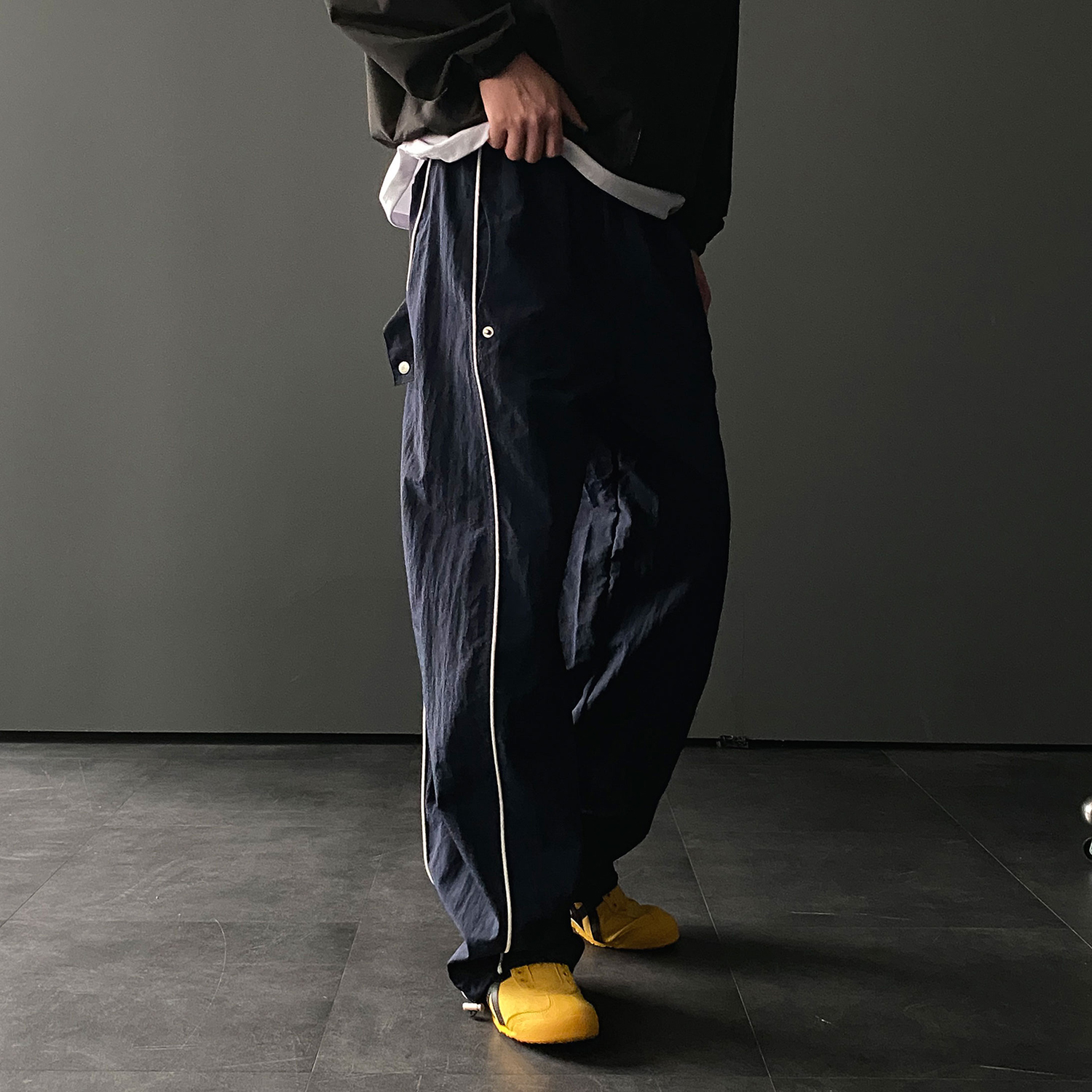 나일론바지 벌룬팬츠 남자트랙팬츠 - 상세 이미지 3
